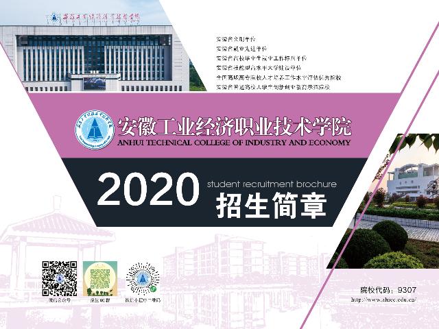 安徽工业经济职业学院2020年招生简章丨未来可期!
